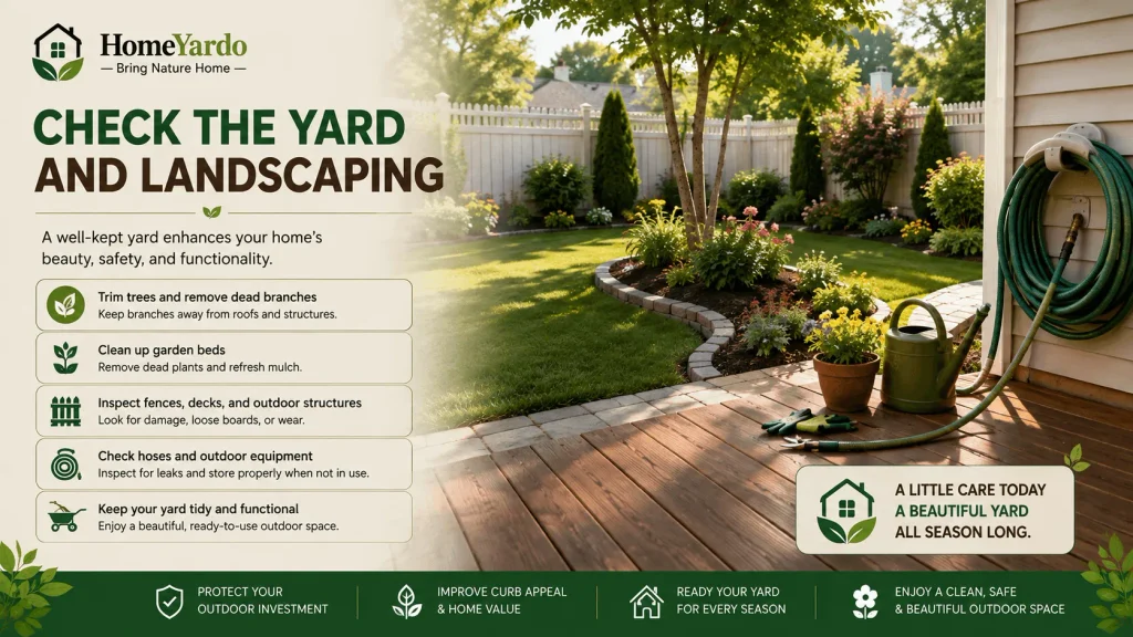 Check The Yard And Landscaping