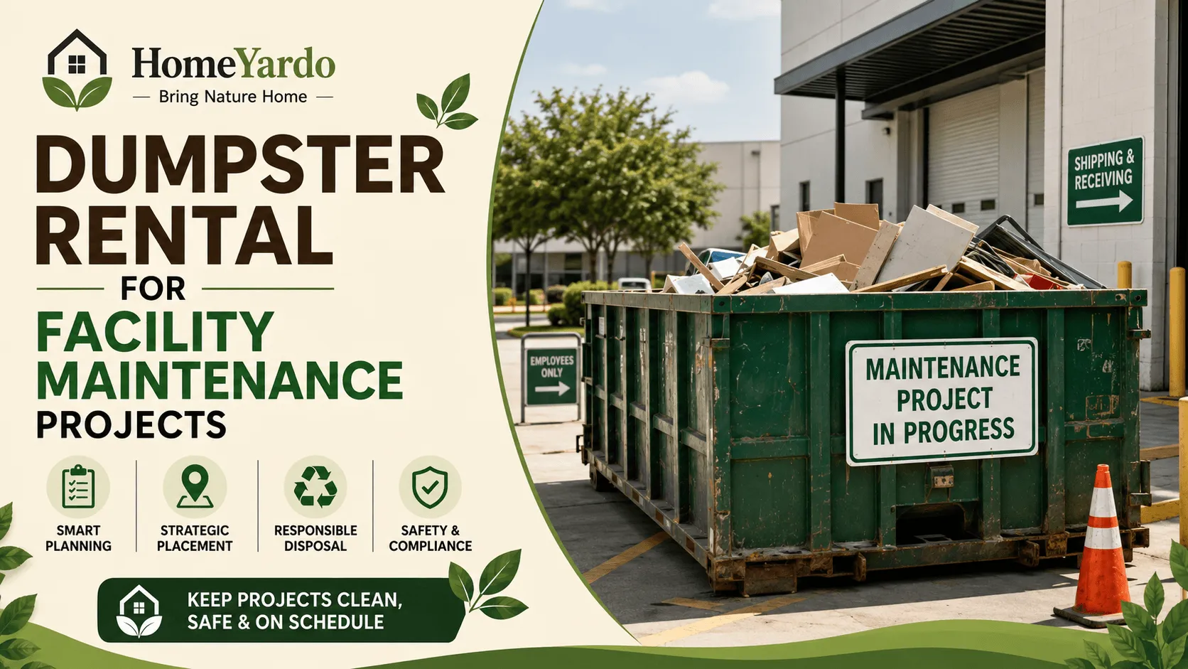 Dumpster Rental for Facility Maintenance Projects