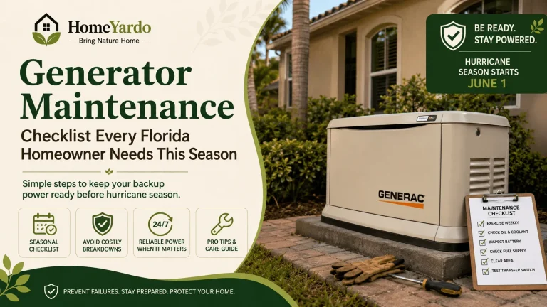 Generator Maintenance Checklist Every Florida Homeowner Needs This Season