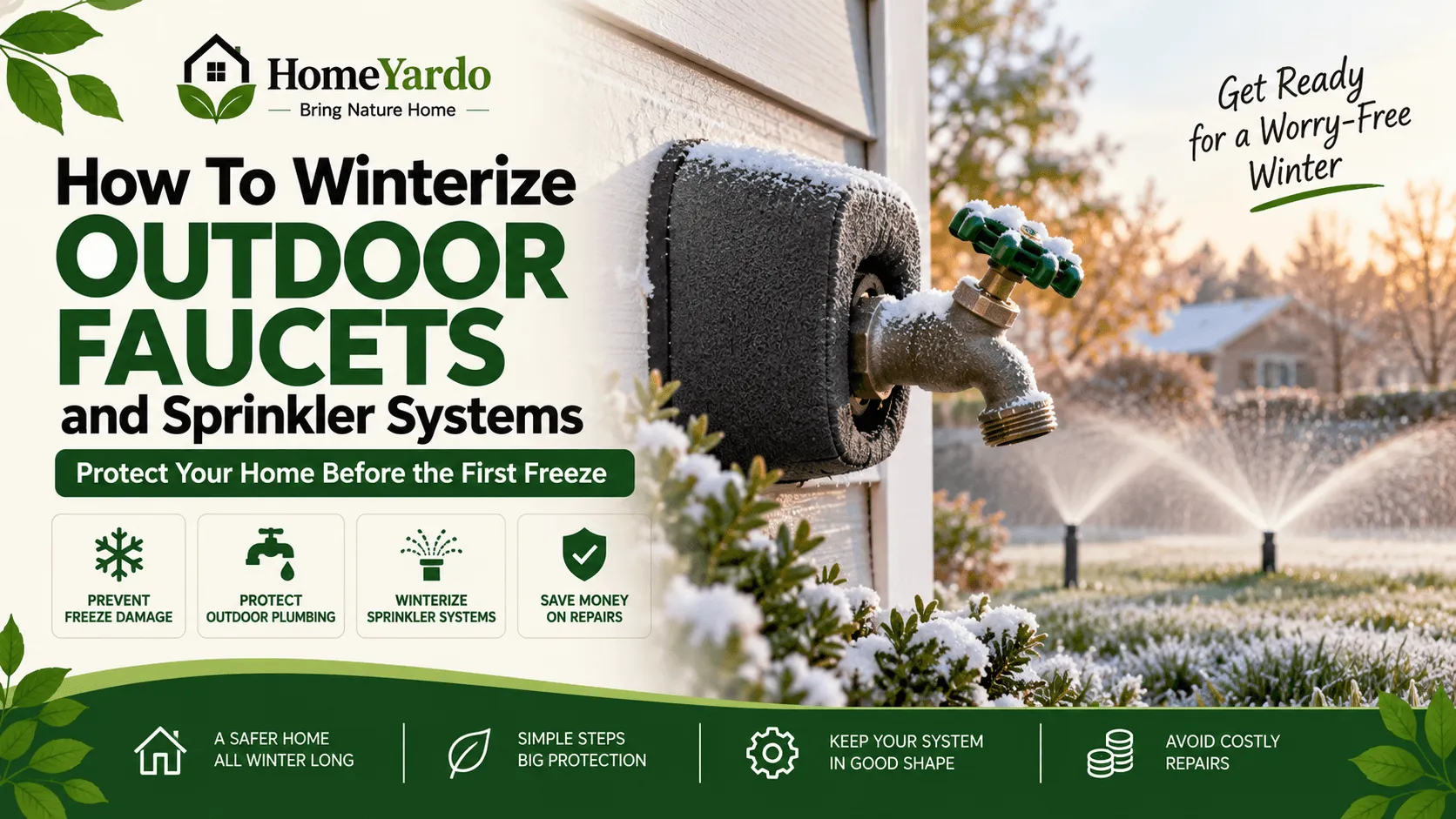 How To Winterize Outdoor Faucets and Sprinkler Systems