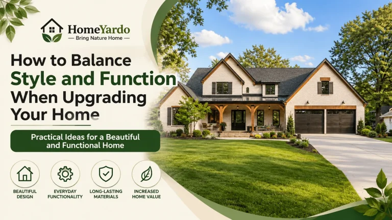 How to Balance Style and Function in Home Upgrades