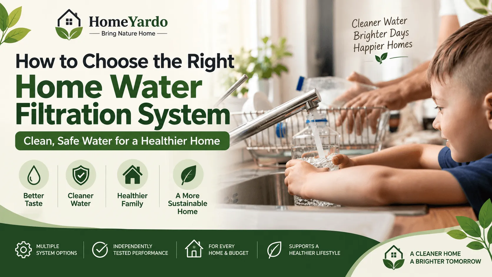 How to Choose the Right Home Water Filtration System