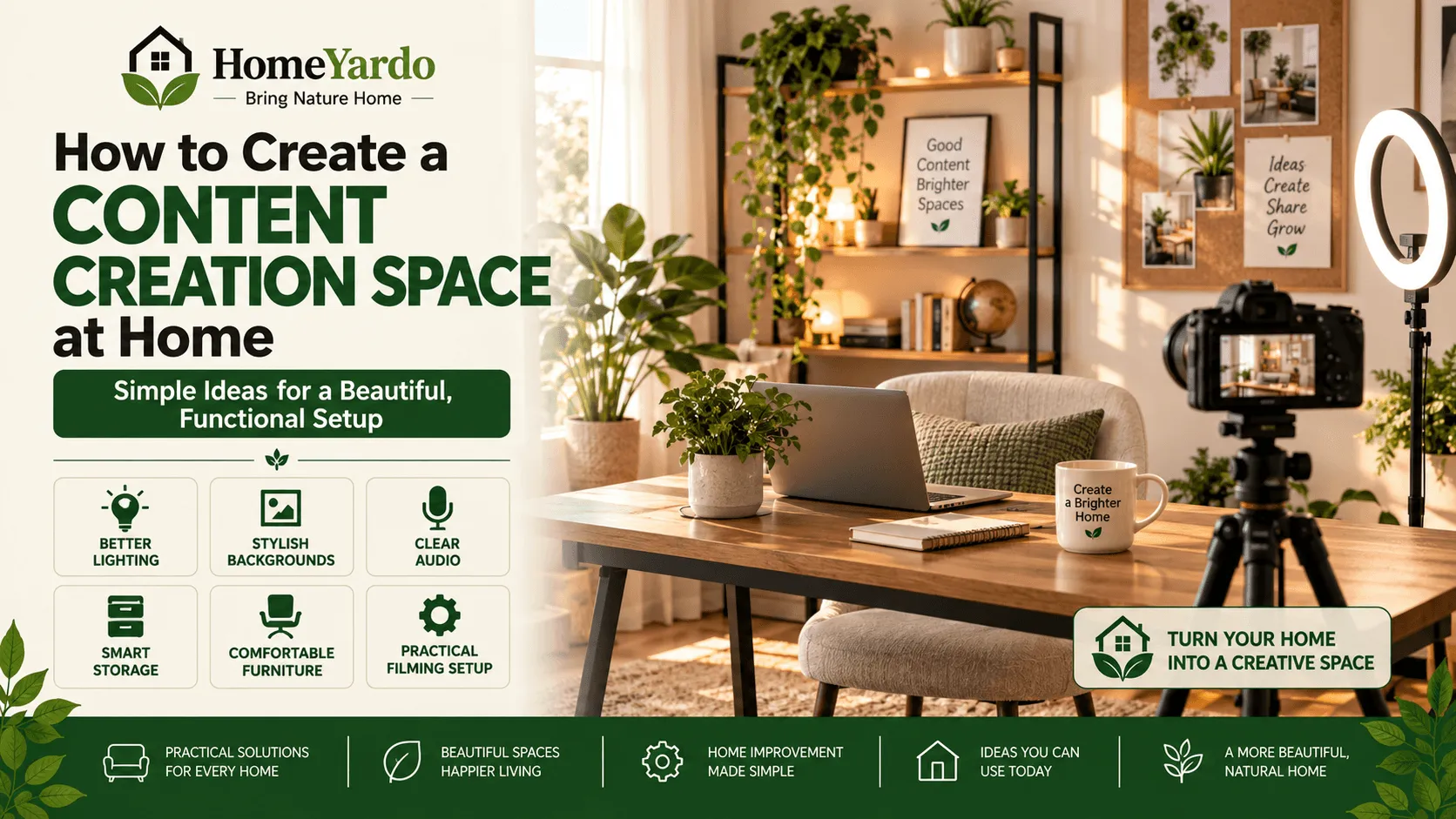 How to Create a Content Creation Space at Home