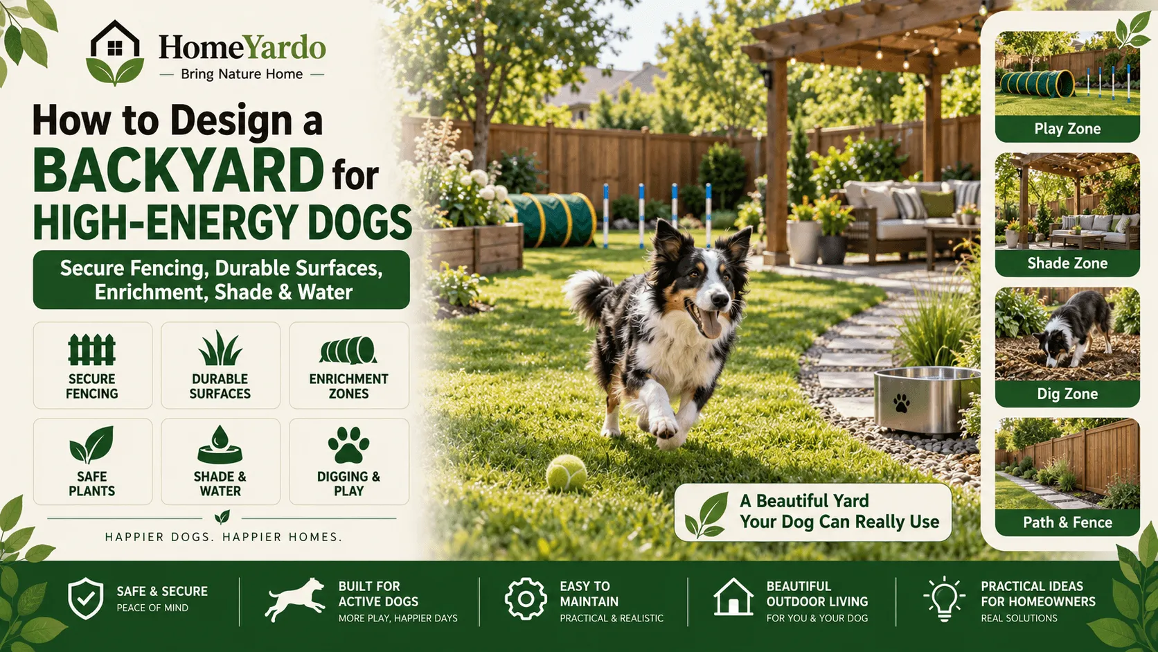 How to Design a Backyard for High-Energy Dogs
