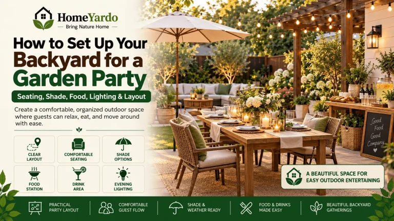 How to Set Up Your Backyard for a Garden Party