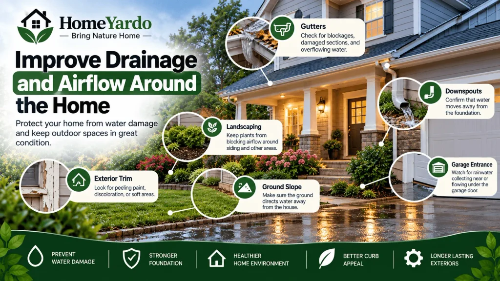 Improve Drainage and Airflow Around the Home
