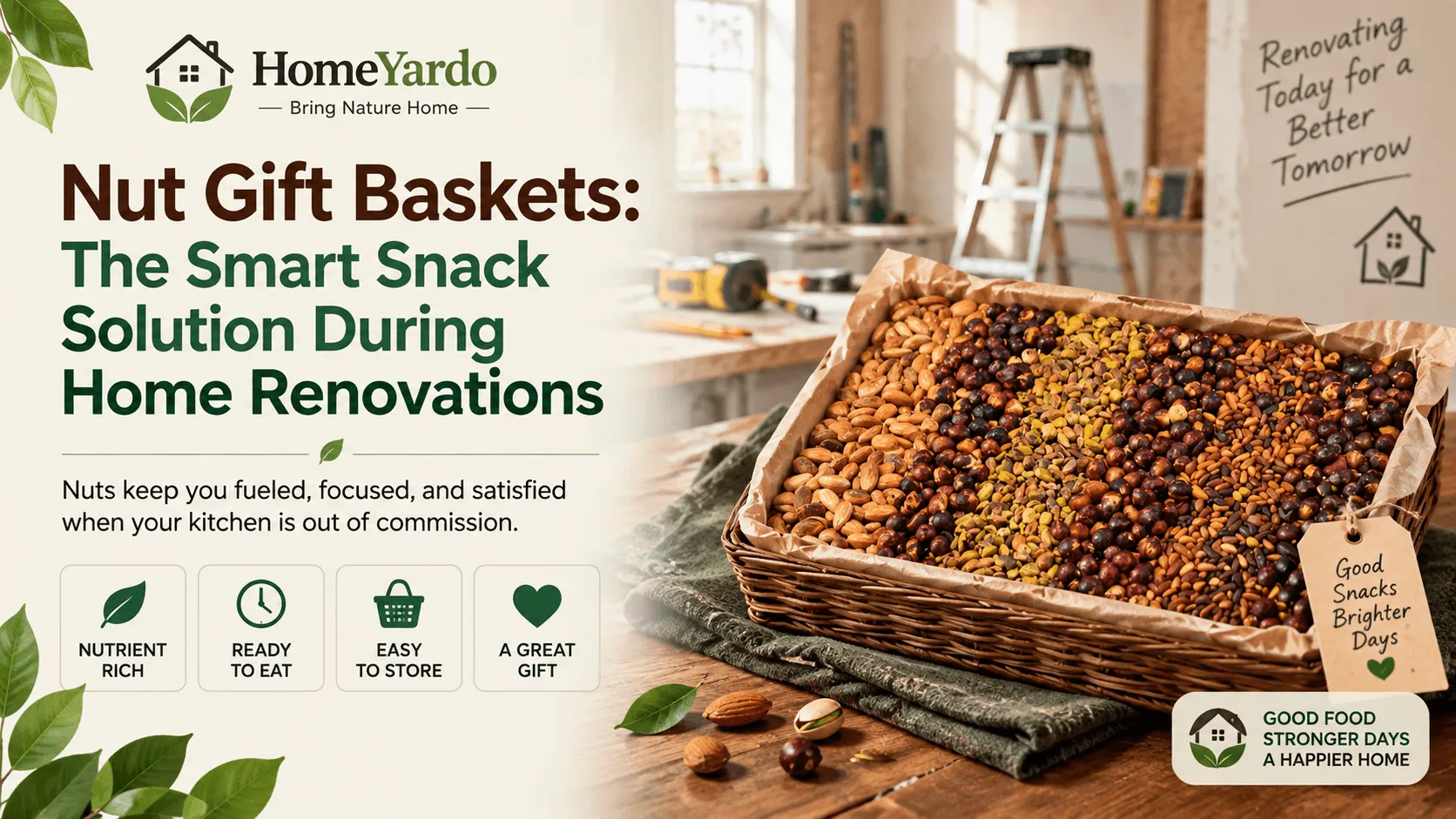 Nut Gift Baskets The Smart Snack Solution During Home Renovations