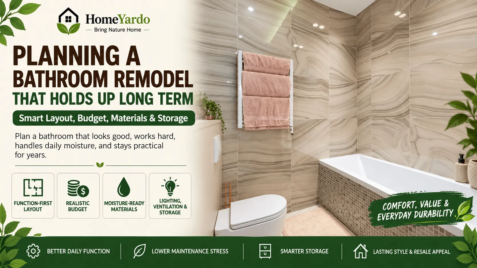 Planning a Bathroom Remodel That Holds Up Long Term