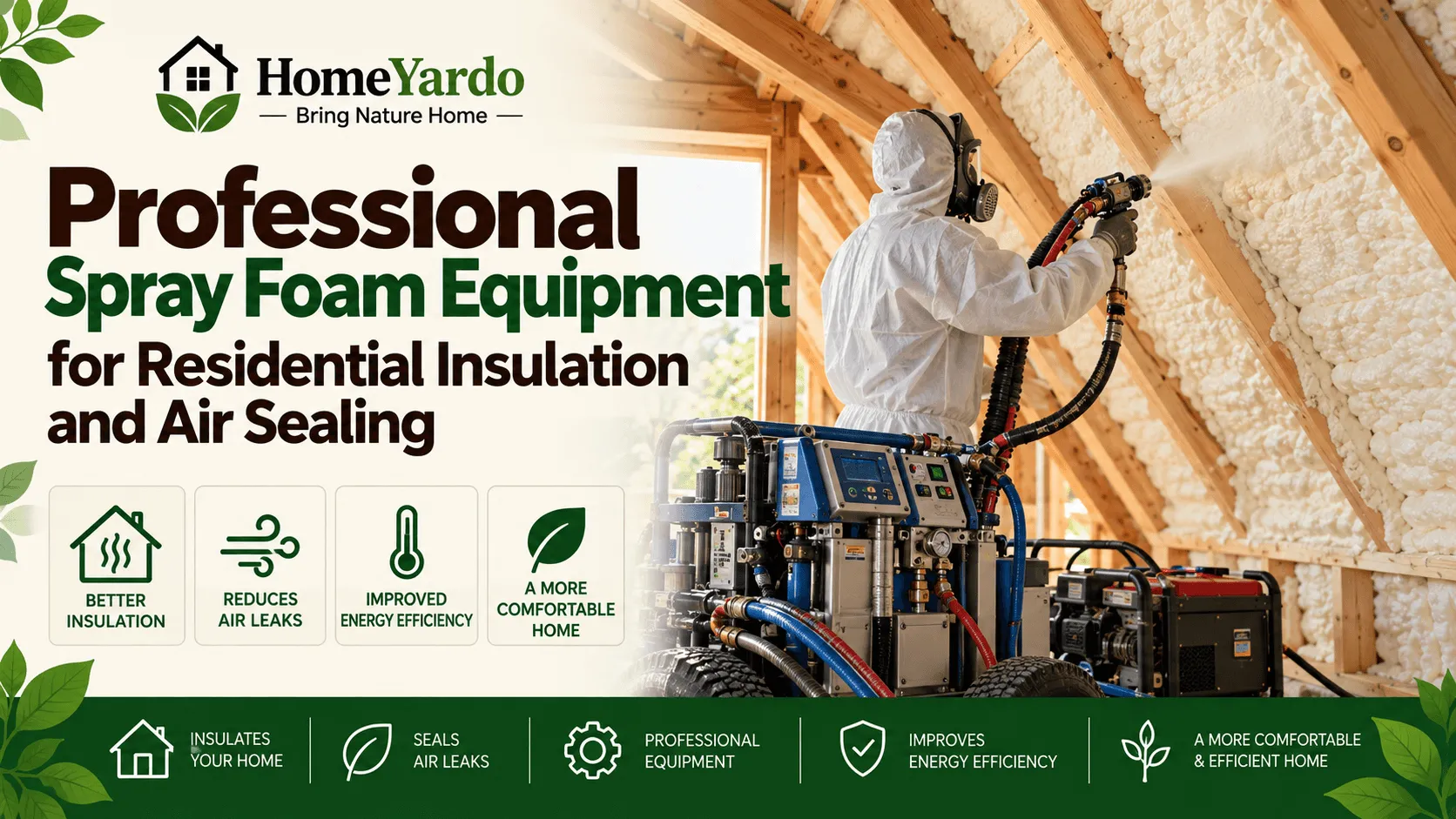 Professional Spray Foam Equipment for Residential Insulation and Air Sealing