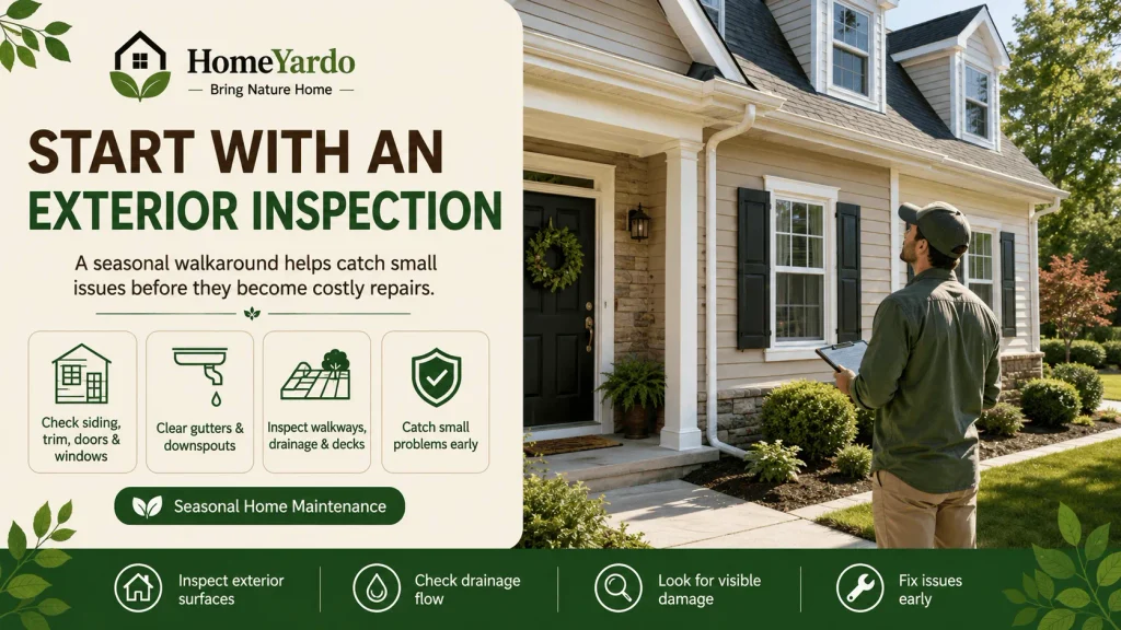 Start With An Exterior Inspection