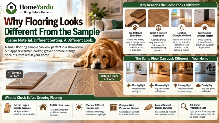 Why Flooring Looks Different From the Sample in Your Home