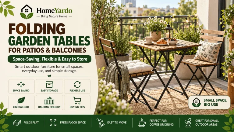 Why Folding Garden Tables Work for Patios & Balconies