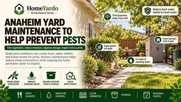 Anaheim Yard Maintenance to Help Prevent Pests