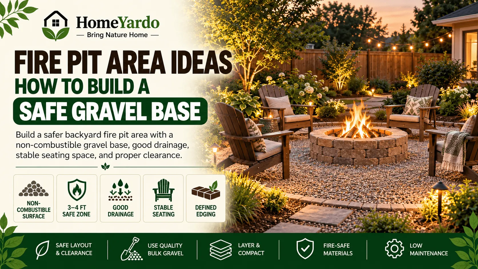 Fire Pit Area Ideas How To Build A Safe Gravel Base