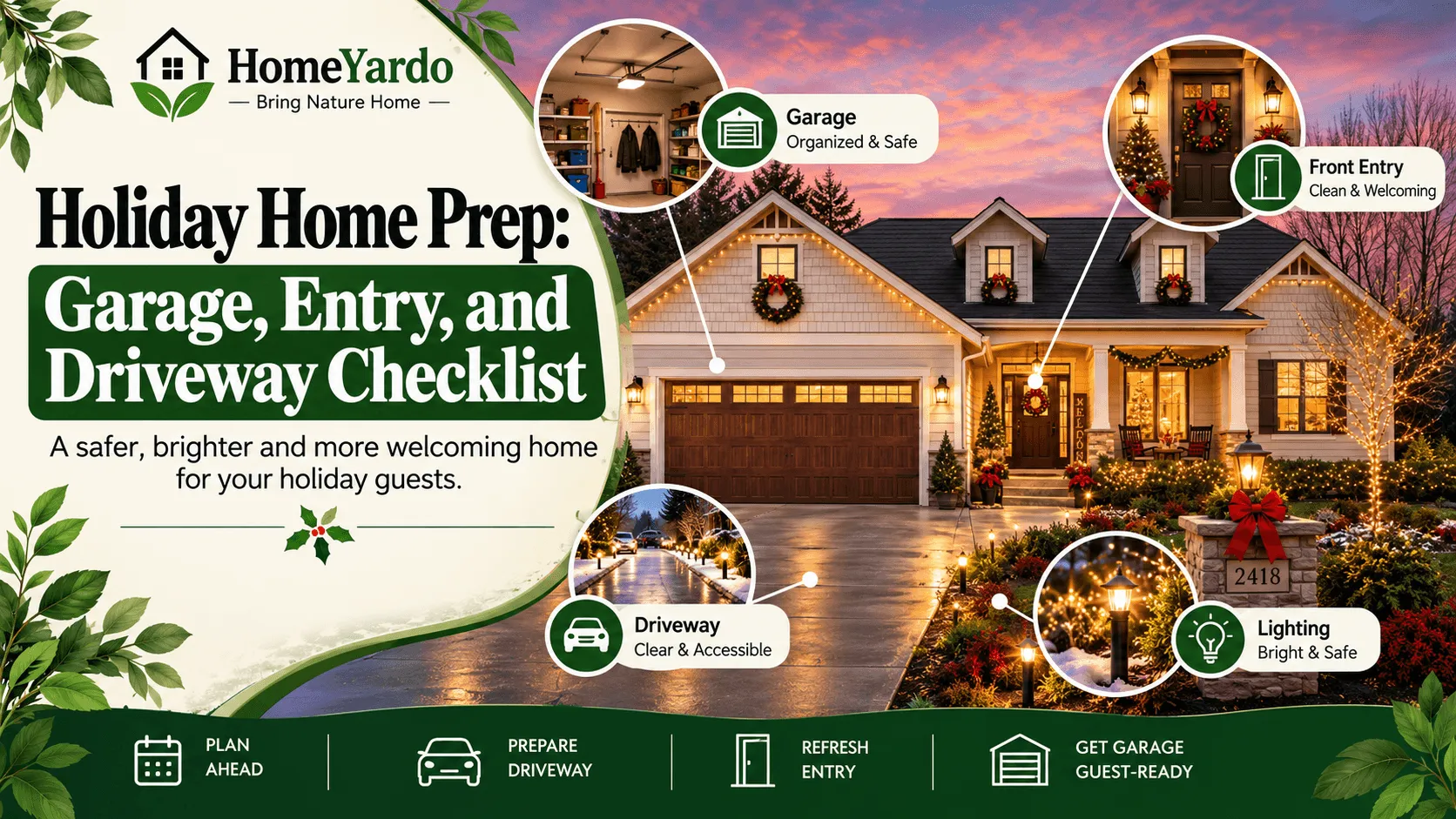 Holiday Home Prep: Garage, Entry & Driveway Checklist