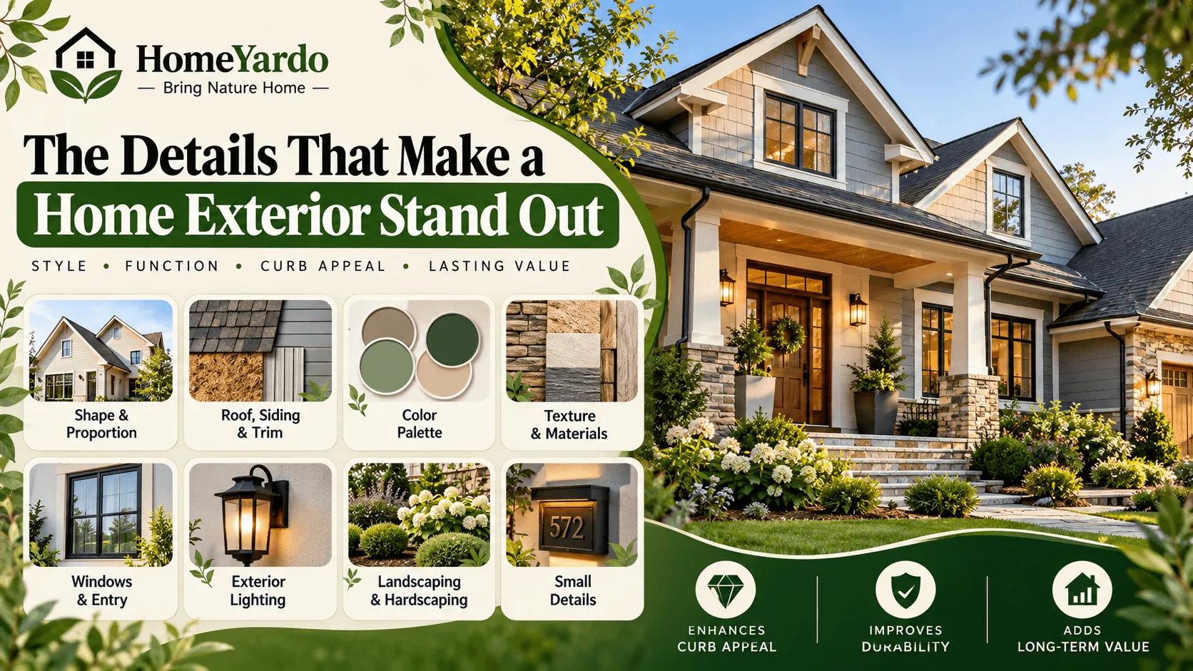 Home Exterior Design: Details That Make a Home Stand Out