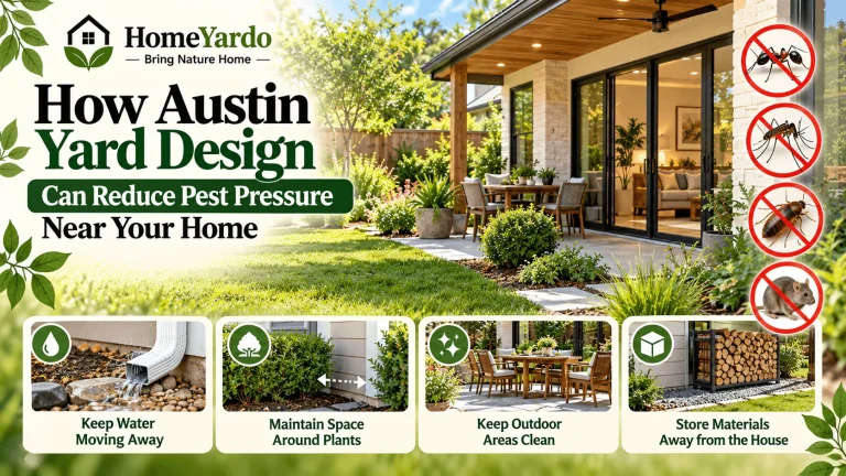 How Austin Yard Design Can Reduce Pest Pressure Near Your Home