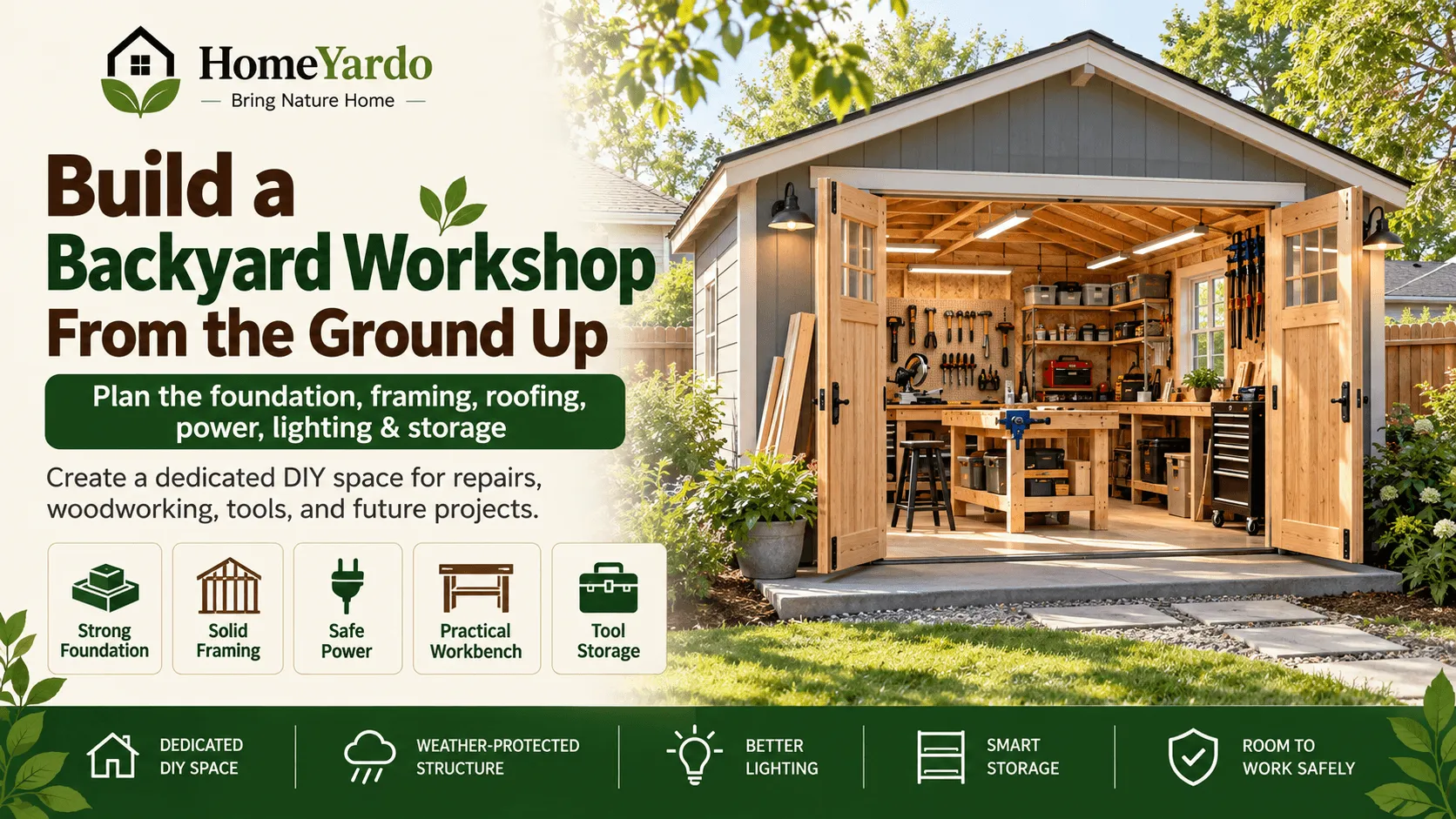How To Build A Backyard Workshop From The Ground Up