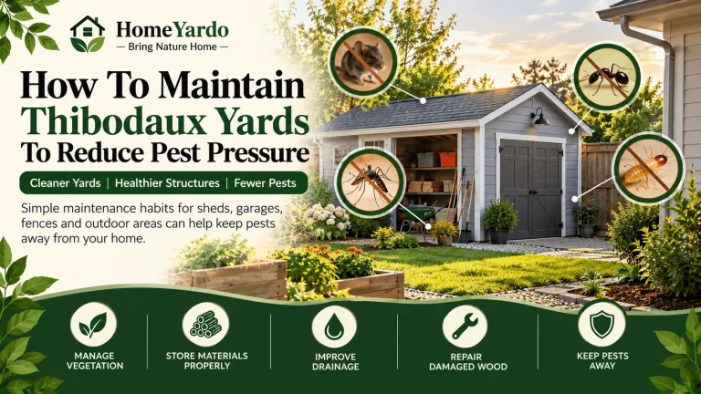 How To Maintain Thibodaux Yards To Reduce Pest Pressure