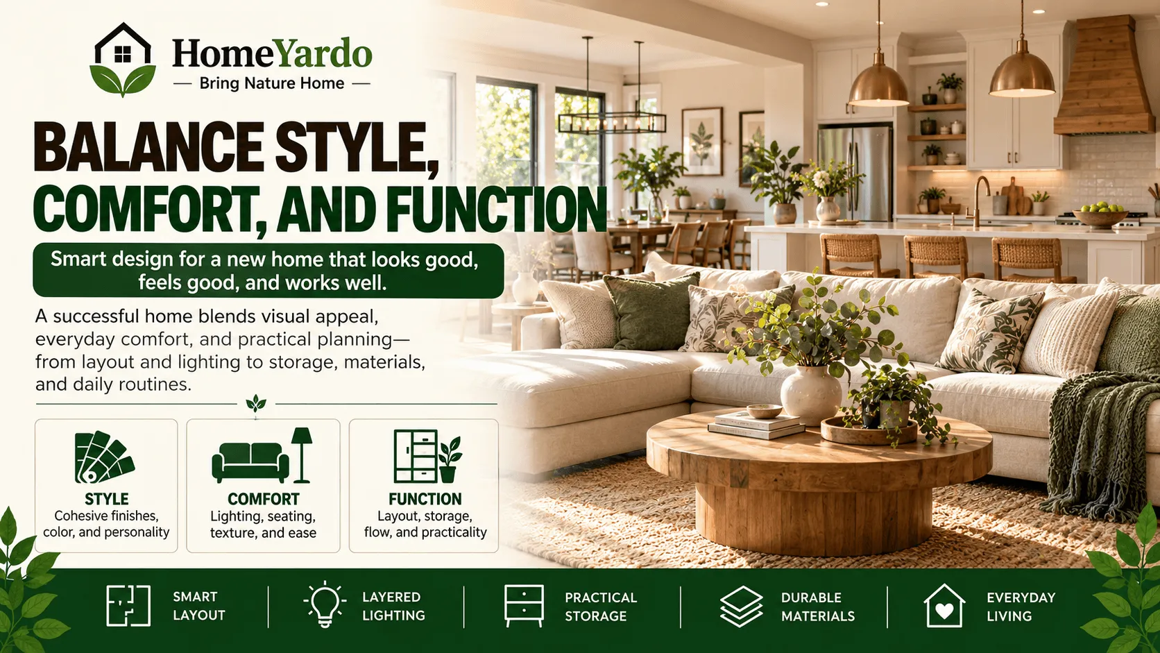How to Balance Style, Comfort, and Function in a New Home Design