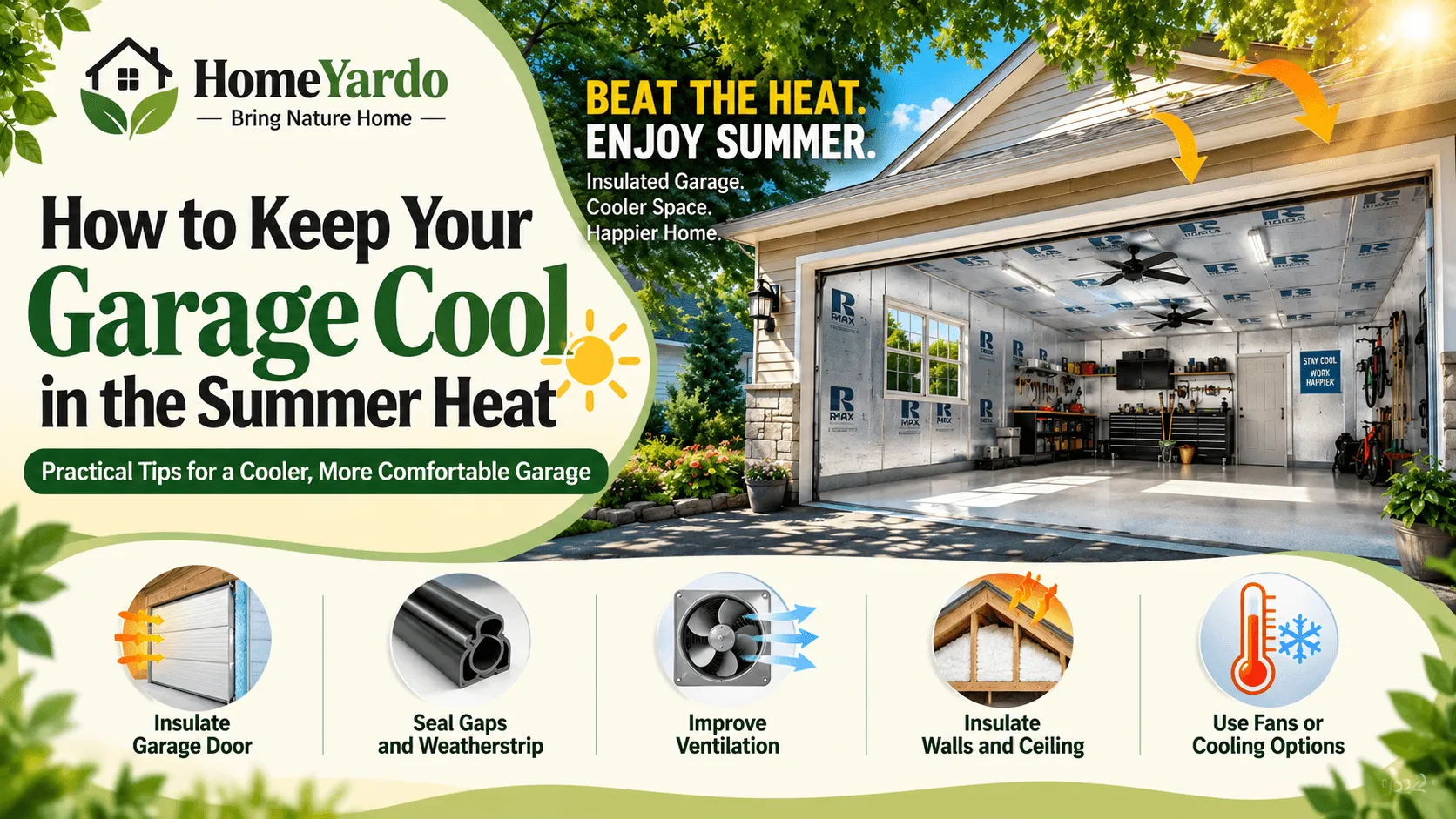 How to Keep Your Garage Cool in Summer: 10 Ways