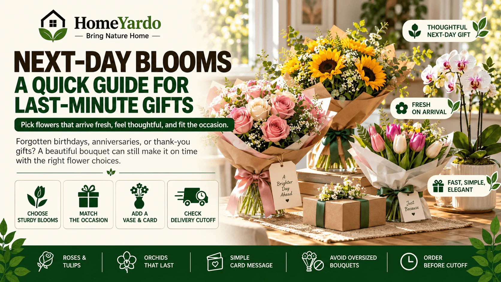 Next-Day Blooms A Quick Guide for Last-Minute Gifts