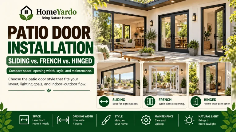 Patio Door Installation Sliding vs French vs Hinged