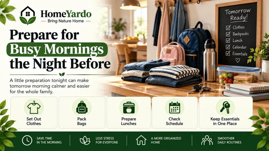 Prepare for Busy Mornings the Night Before