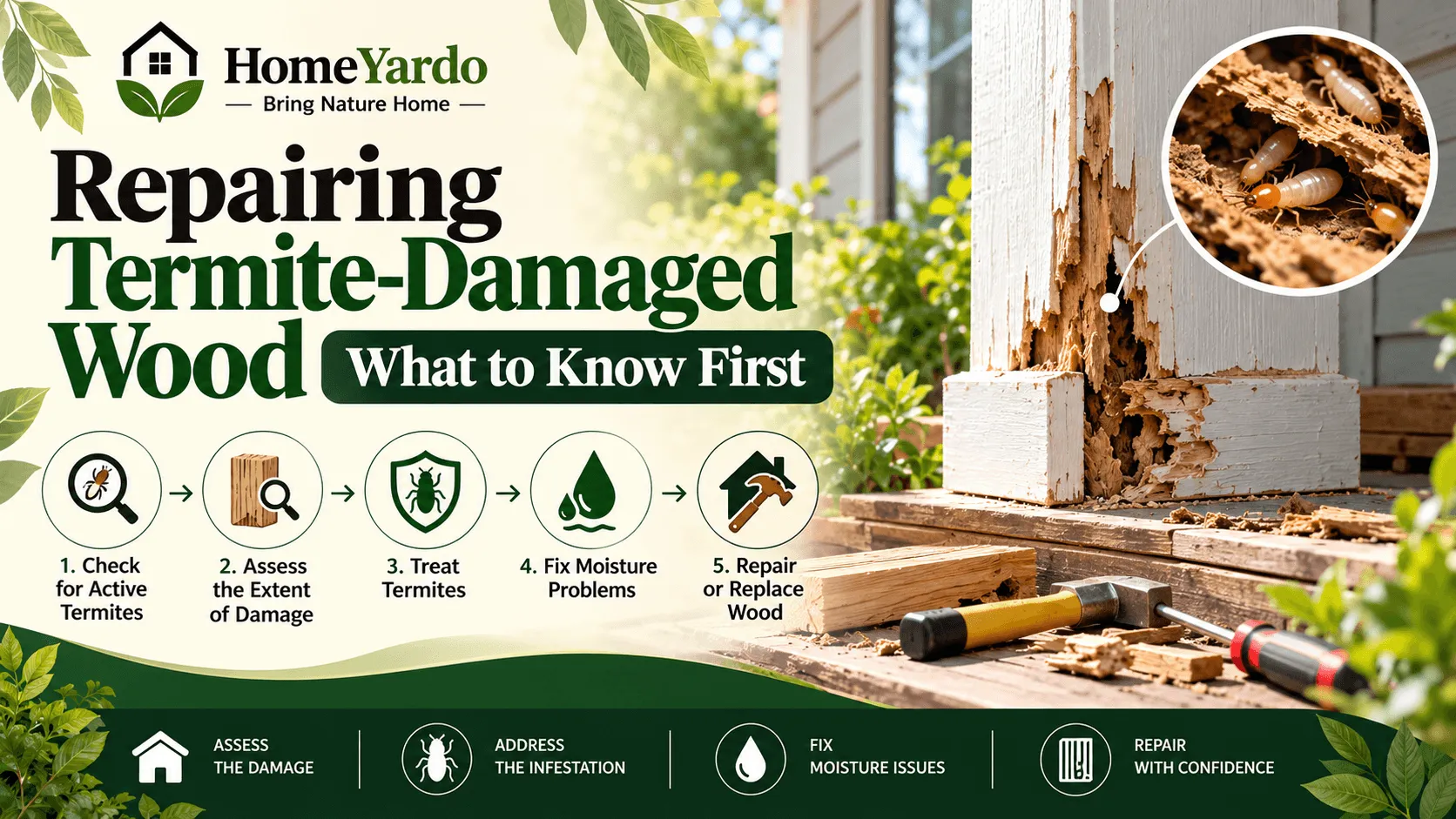 Repairing Termite-Damaged Wood What to Know First