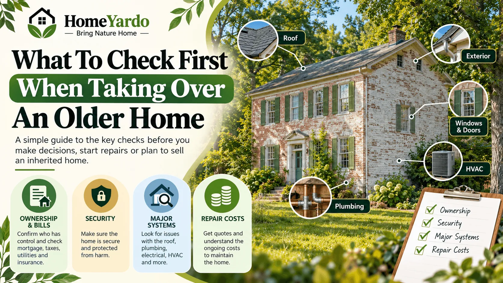 What To Check First When Taking Over An Older Home